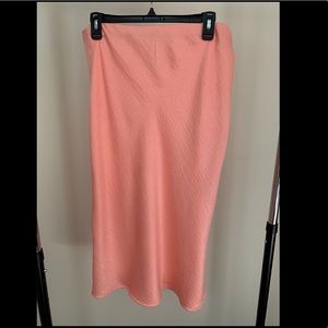 NWOT Coral Midi Skirt
